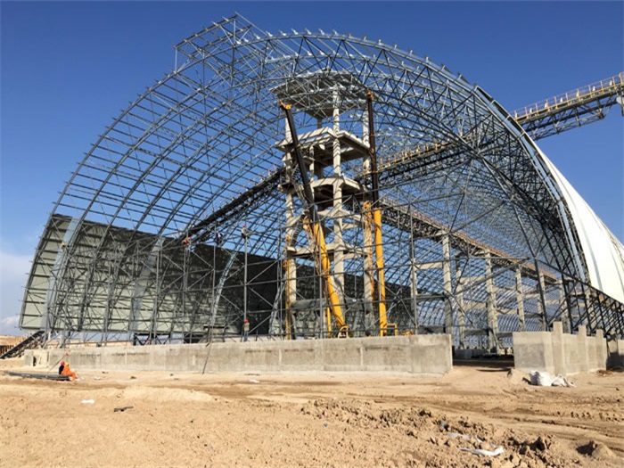 张家港煤机油桶翘工程网架